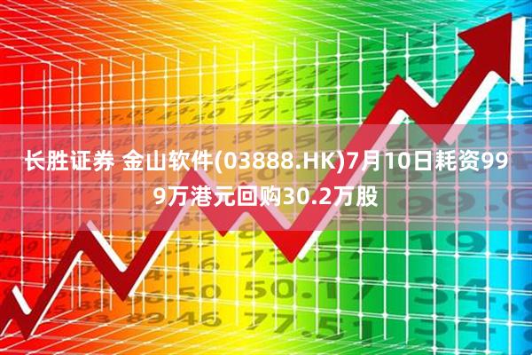 长胜证券 金山软件(03888.HK)7月10日耗资999万港元回购30.2万股